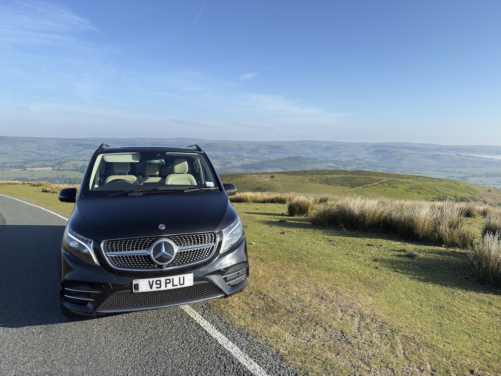 Sunrise at Llangammarch Wells: a V-Class, a View, and the Road to the QEII Terminal